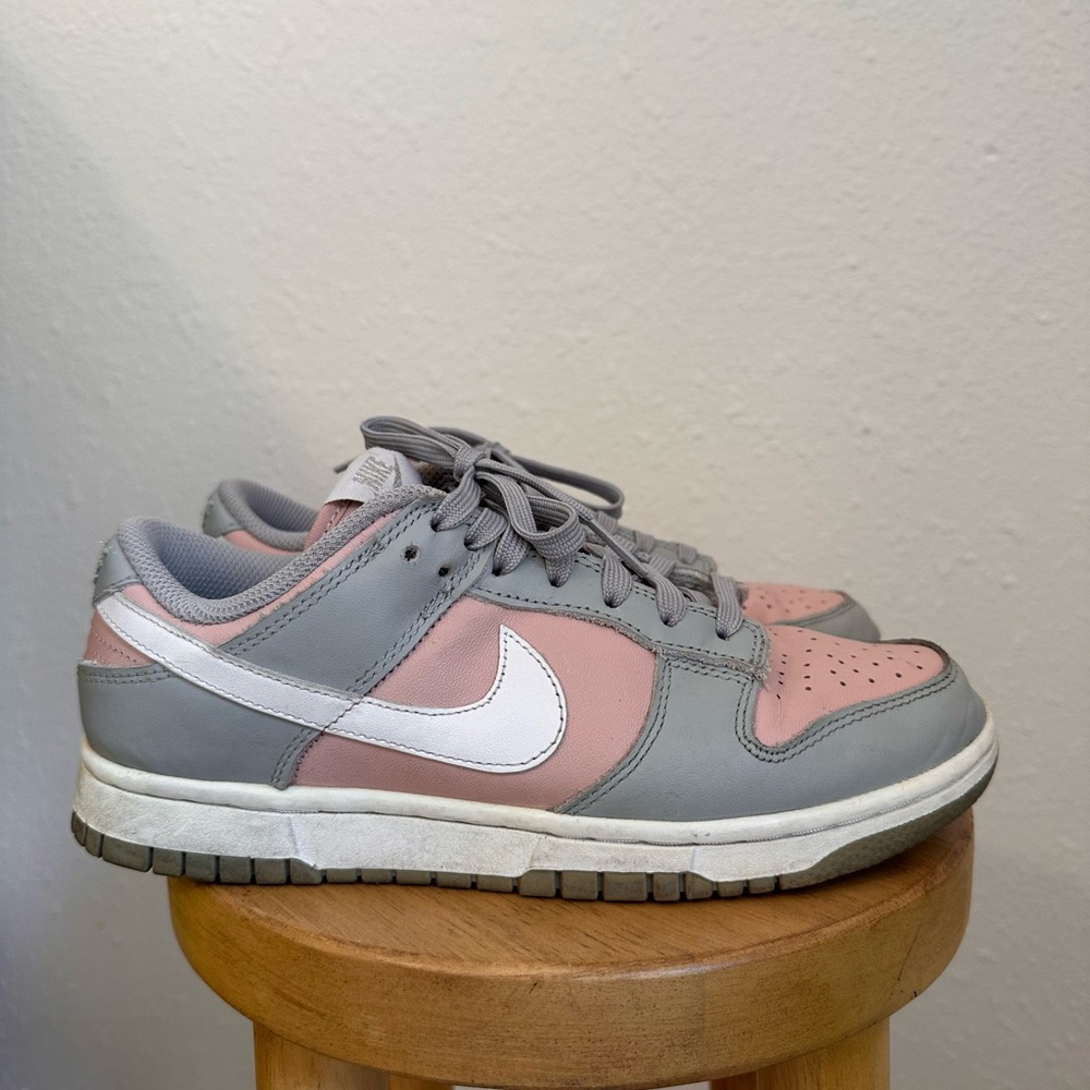Nike Women’s Dunk Low Soft Grey and Pink - 7